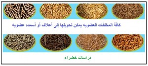 كافة المخلفات العضويه يمكن تحويلها إلى أعلاف أو أسمده عضويه